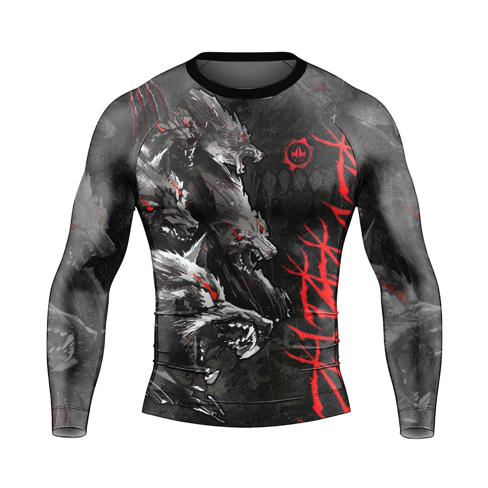 Shadow Wolf Clan Men's Long Sleeve Rash Guard