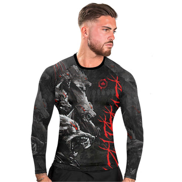 Shadow Wolf Clan Men's Long Sleeve Rash Guard