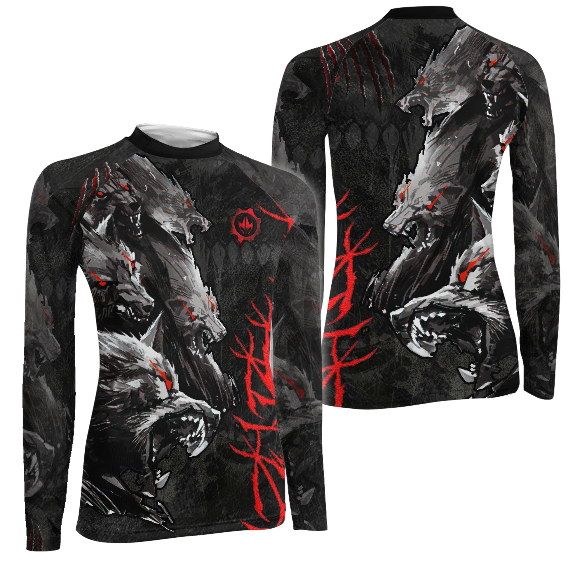 Shadow Wolf Clan Women's Long Sleeve Rash Guard