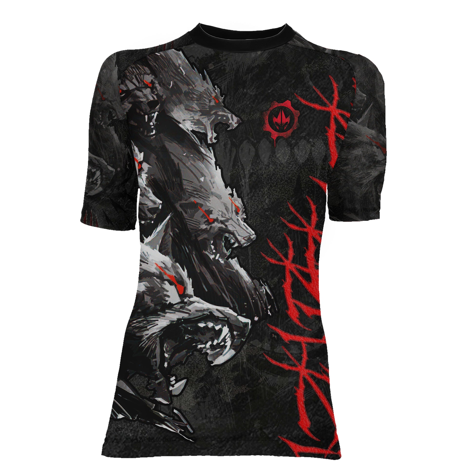 Shadow Wolf Clan Women's Short Sleeve Rash Guard