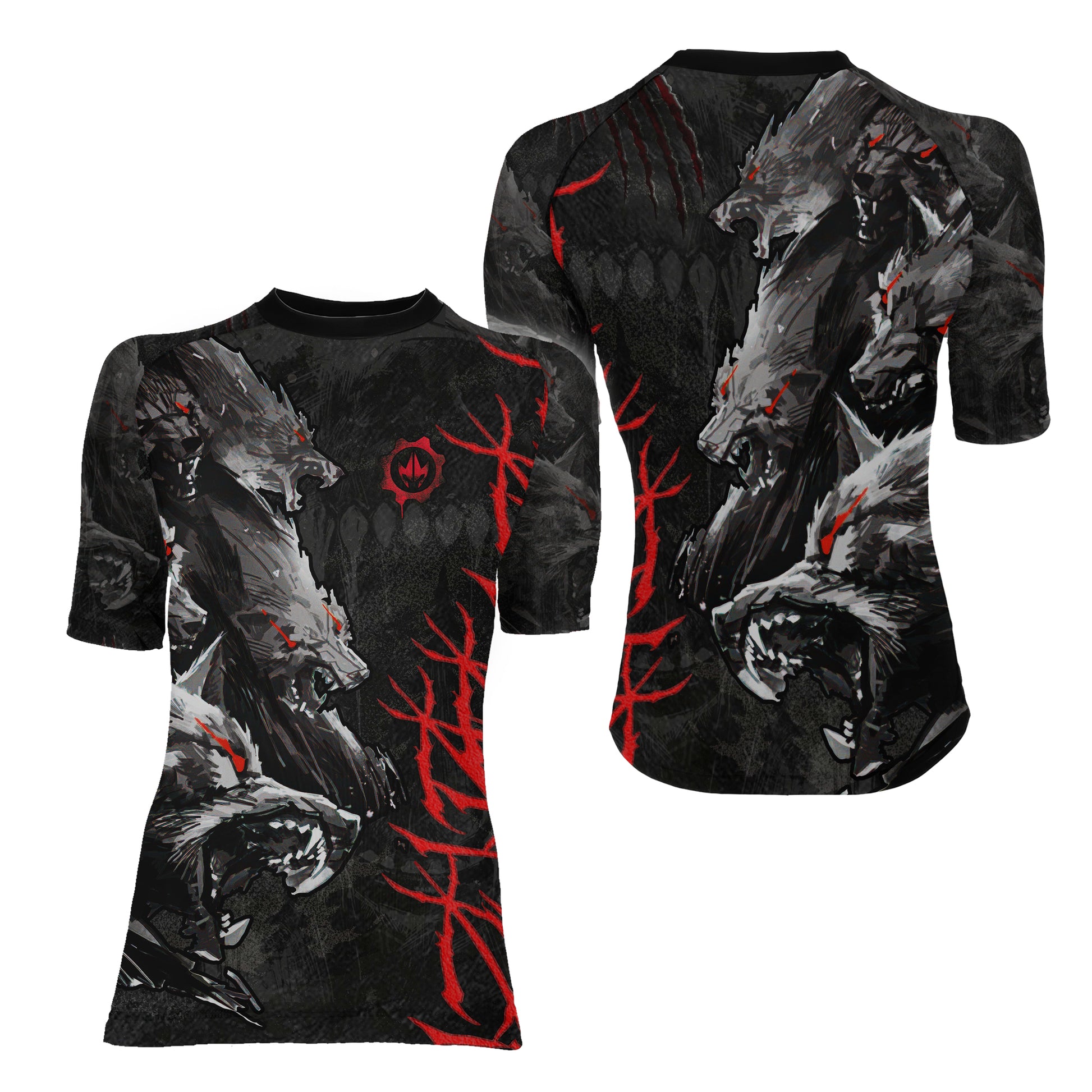 Shadow Wolf Clan Women's Short Sleeve Rash Guard