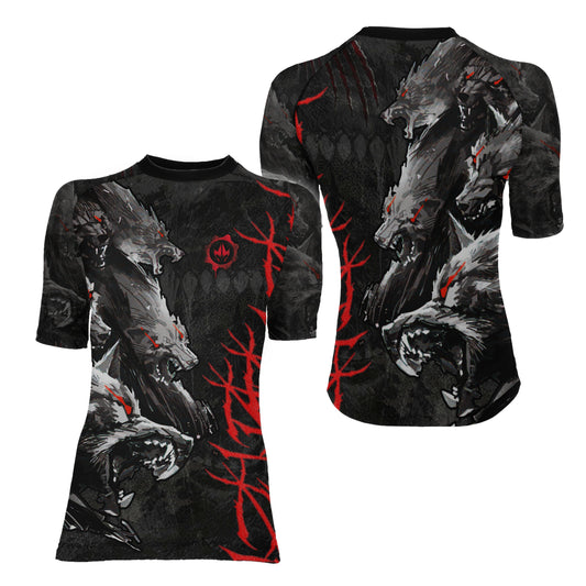 Shadow Wolf Clan Women's Short Sleeve Rash Guard