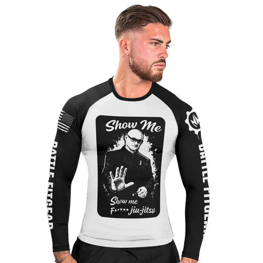 Show Me Jiu Jitsu Men's Long Sleeve Rash Guard