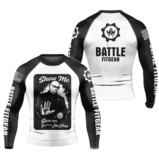 Show Me Jiu Jitsu Men's Long Sleeve Rash Guard