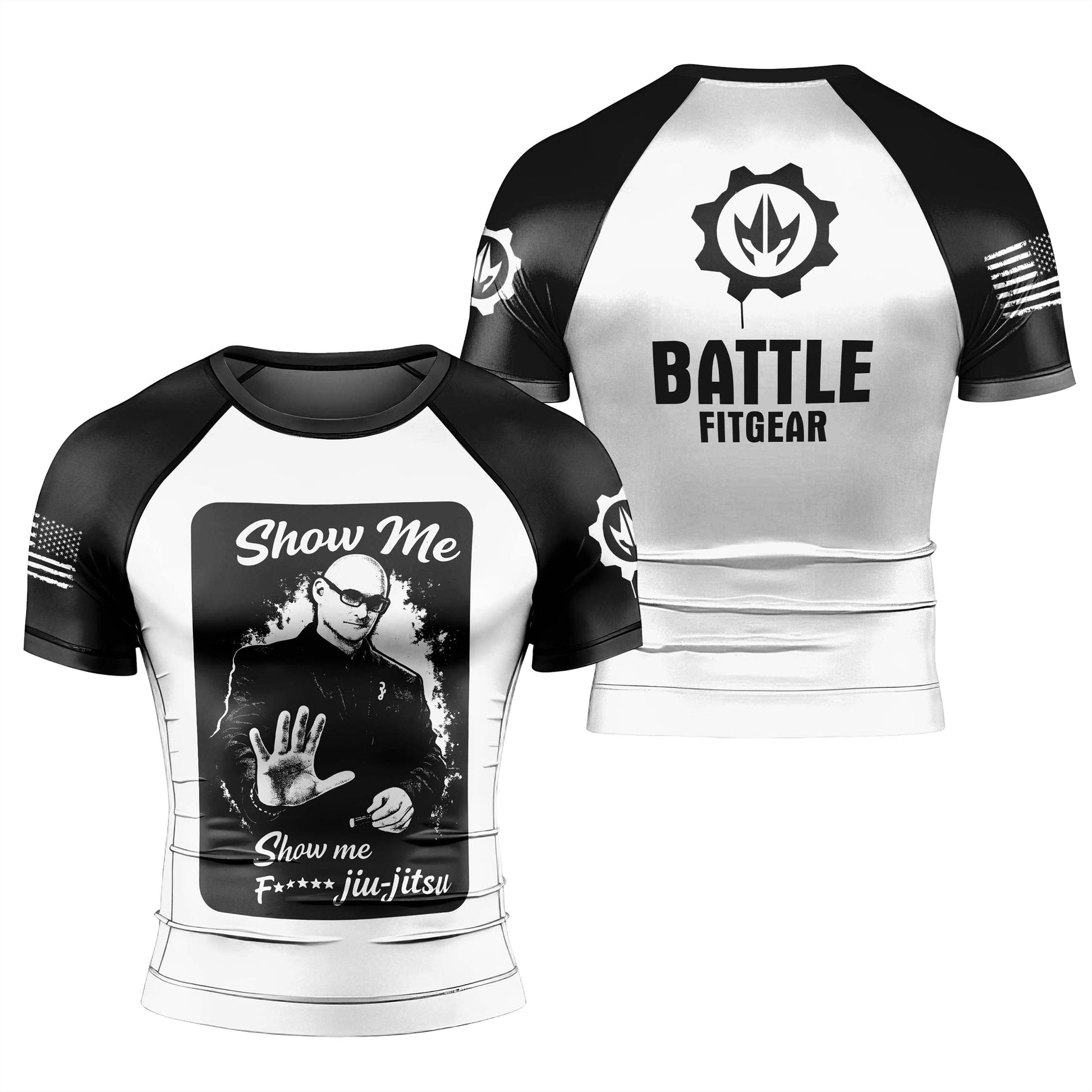 Show Me Jiu Jitsu Men's Short Sleeve Rash Guard
