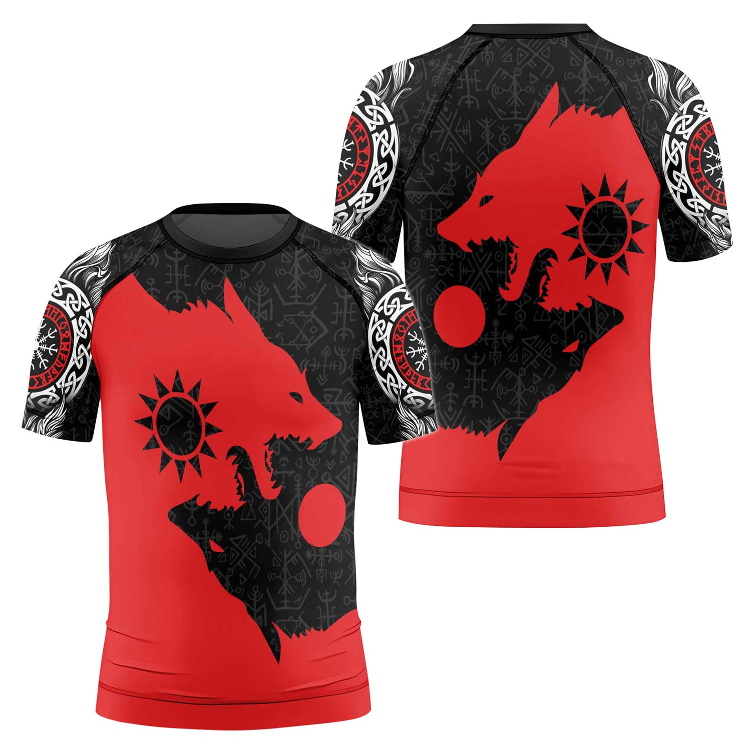 Sköll and Hati Kids Rash Guard - BattleFitGear