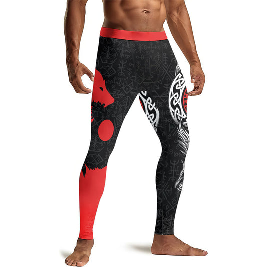 Sköll and Hati Men's Compression Leggings