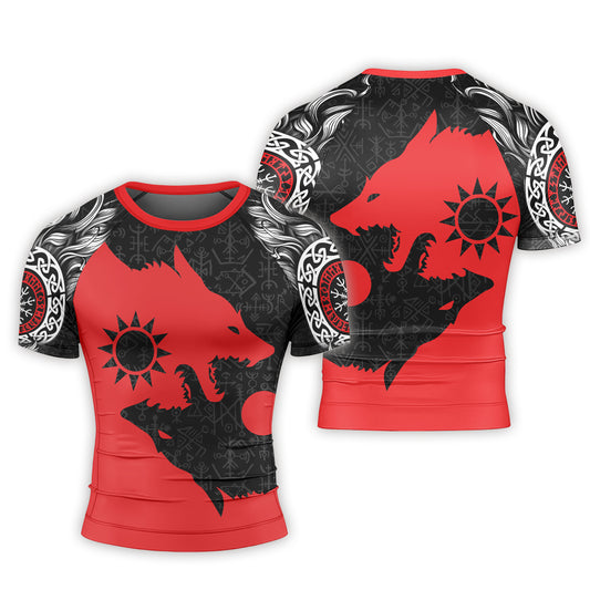 Sköll and Hati Men's Short Sleeve Rash Guard