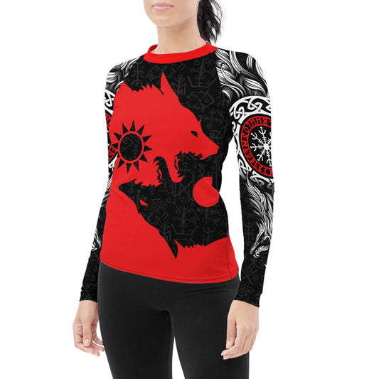 Sköll and Hati Women's Long Sleeve Rash Guard