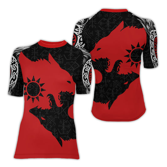 Sköll and Hati Women's Short Sleeve Rash Guard