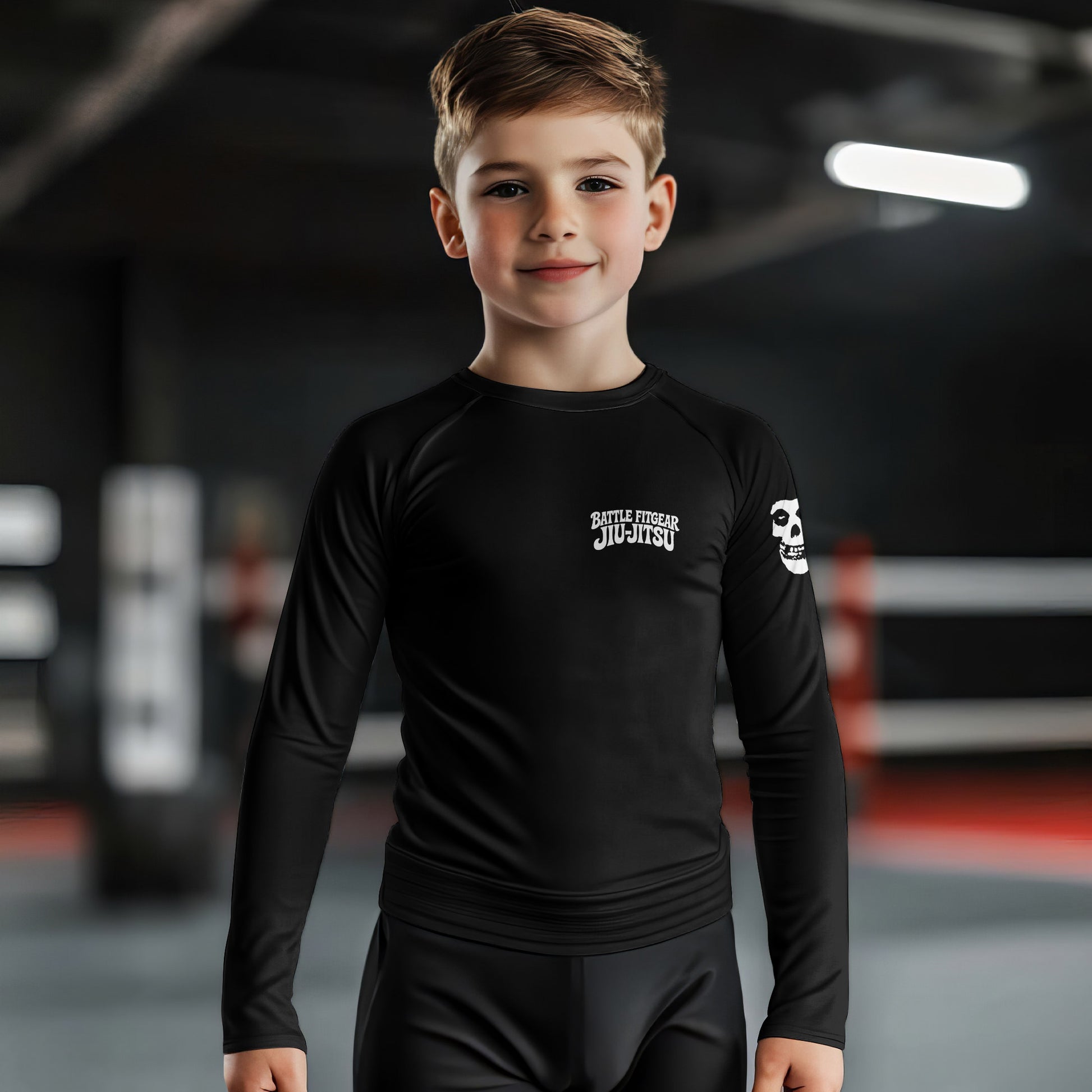 Skull Jiu Jitsu Kids Rash Guard