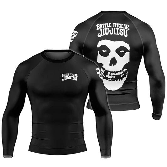 Skull Jiu Jitsu Men's Long Sleeve Rash Guard