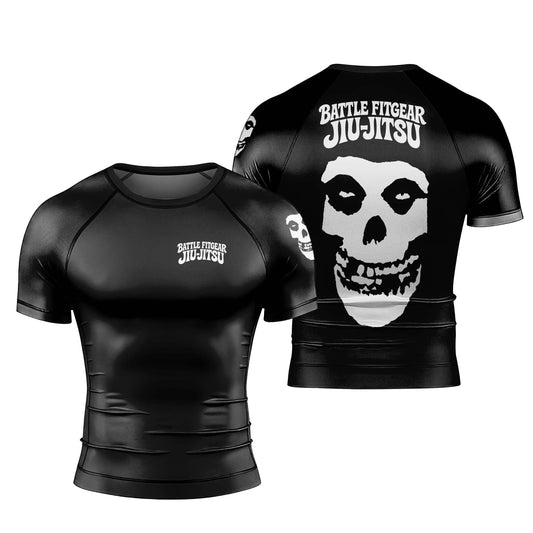 Skull Jiu Jitsu Men's Short Sleeve Rash Guard