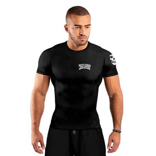 Skull Jiu Jitsu Men's Short Sleeve Rash Guard