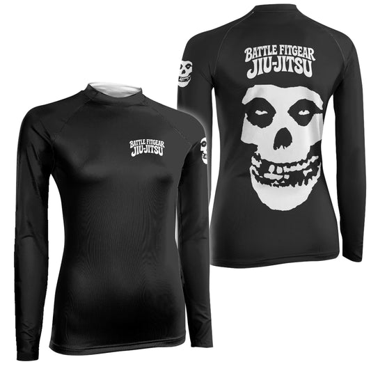 Skull Jiu Jitsu Women's Long Sleeve Rash Guard