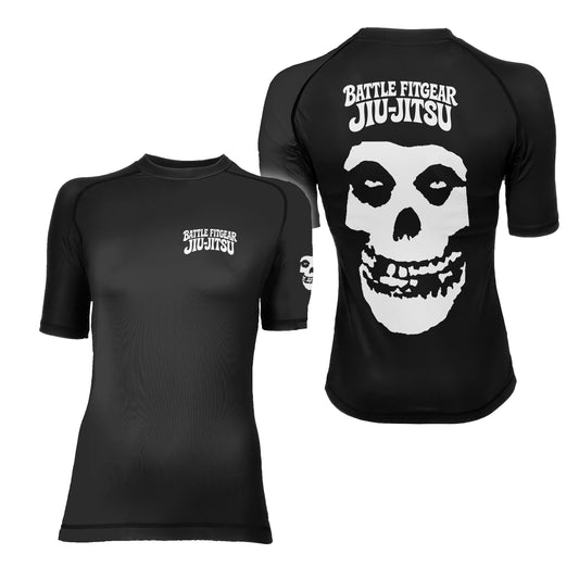 Skull Jiu Jitsu Women's Short Sleeve Rash Guard