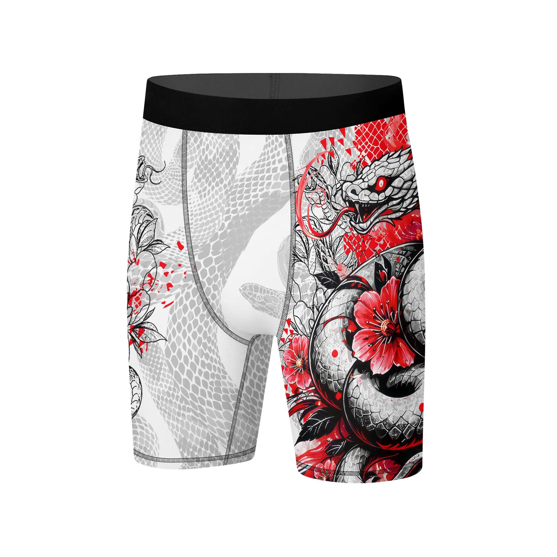 Snake Blossom Compression Shorts