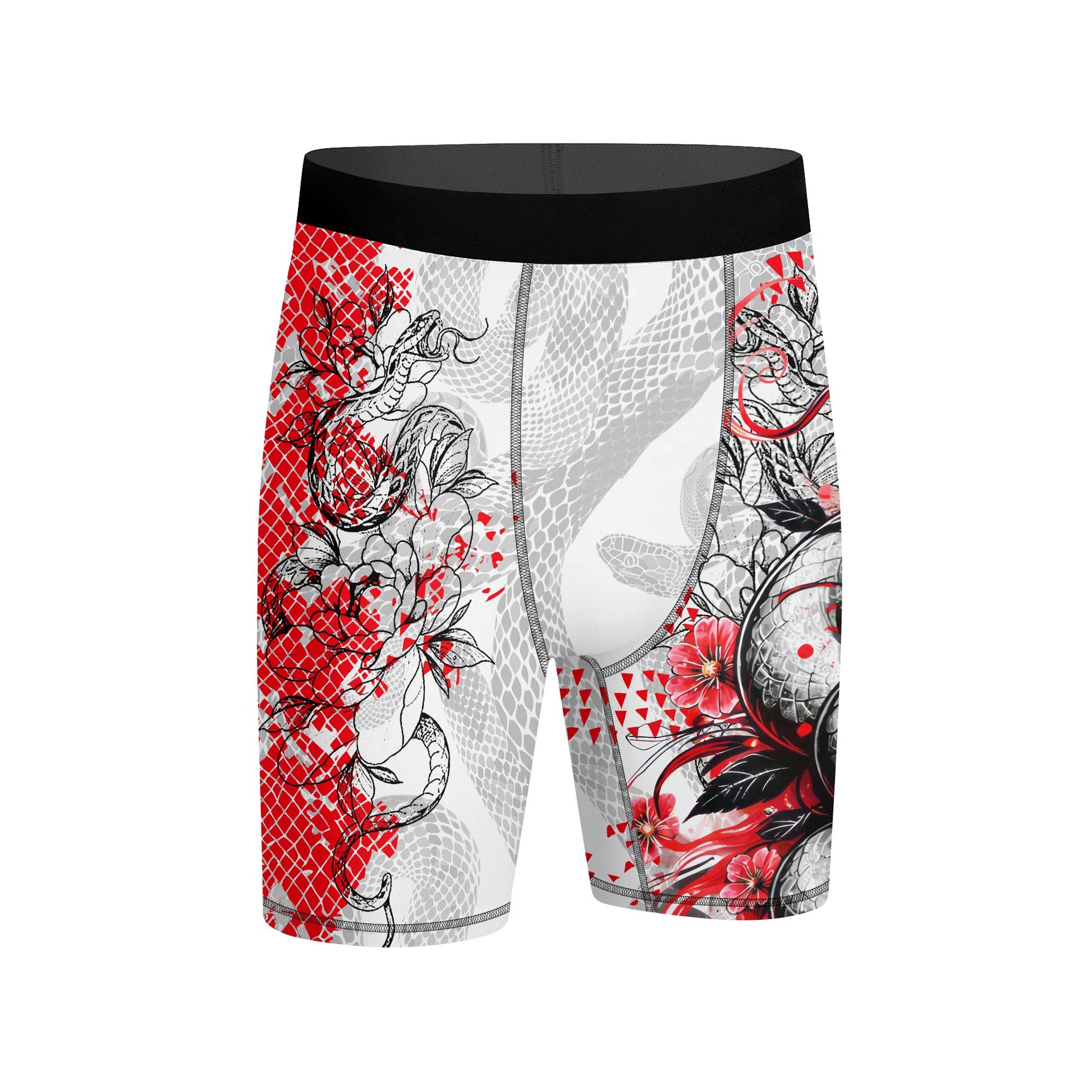 Snake Blossom Compression Shorts
