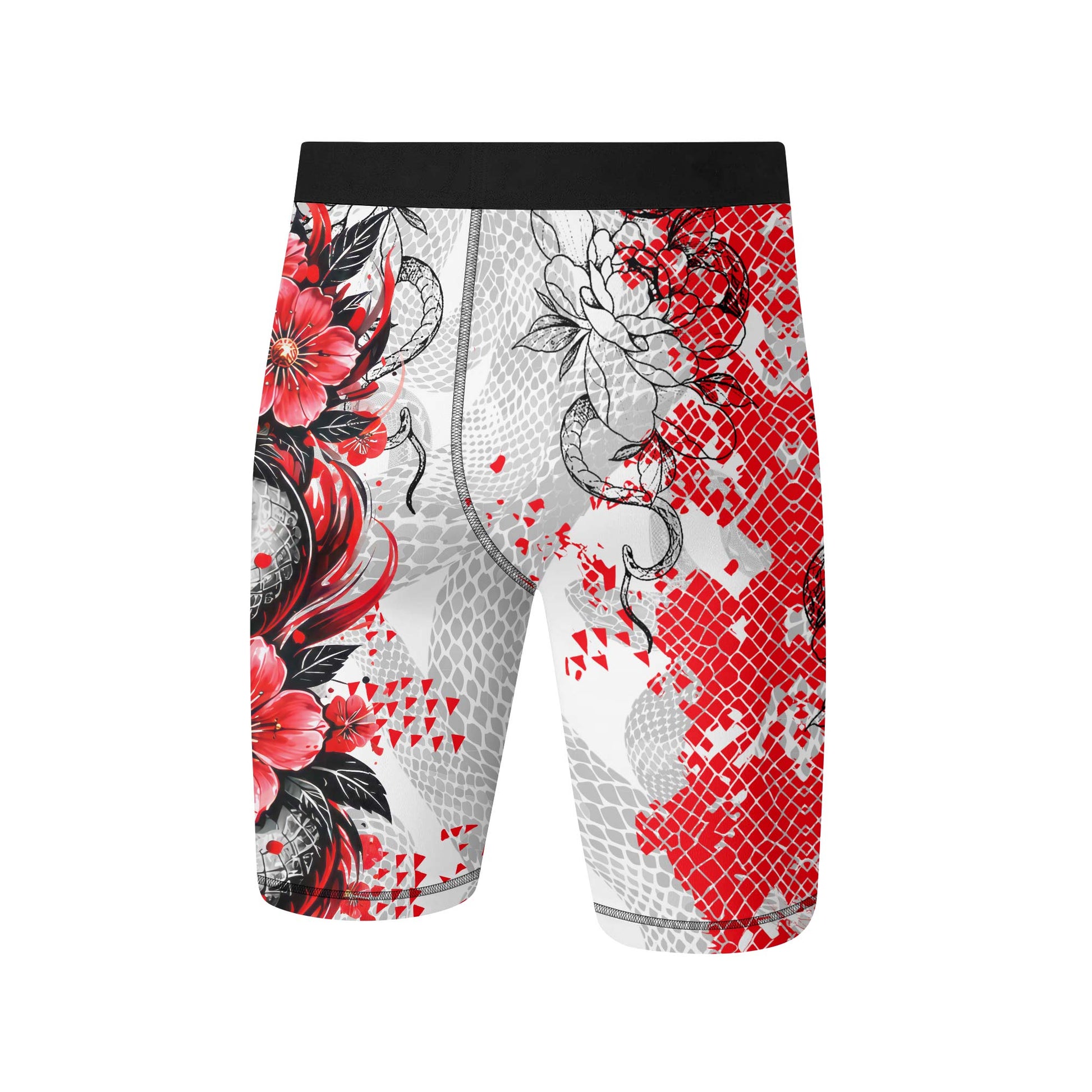 Snake Blossom Compression Shorts