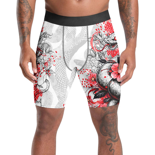Snake Blossom Compression Shorts