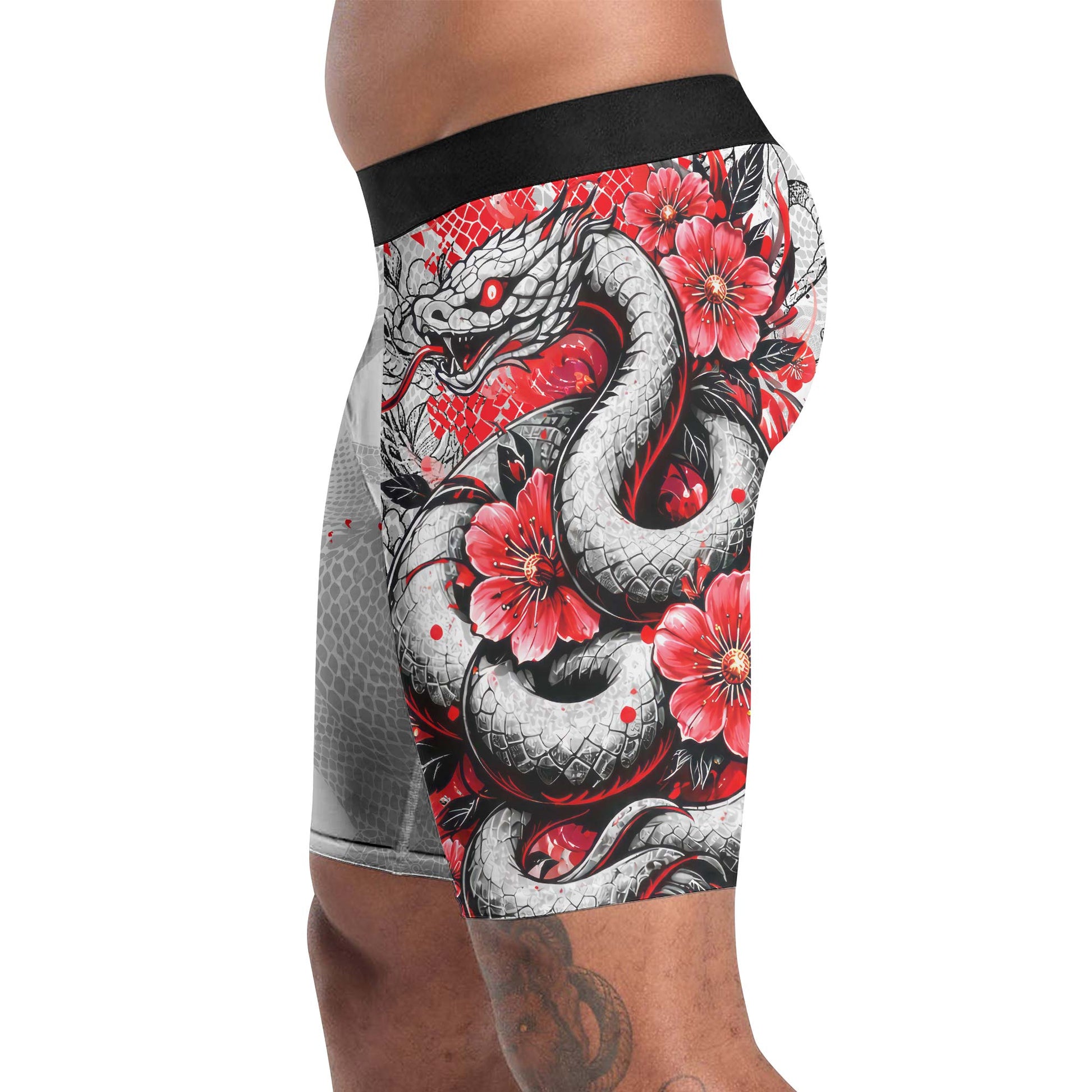 Snake Blossom Compression Shorts
