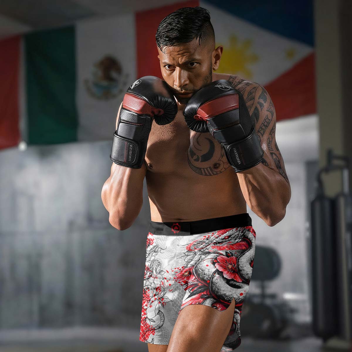 Snake Blossom Fight Shorts