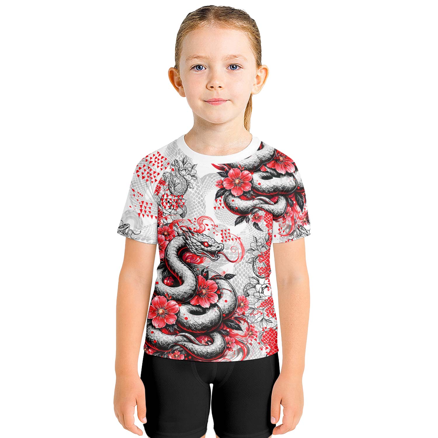 Snake Blossom Kids Rash Guard