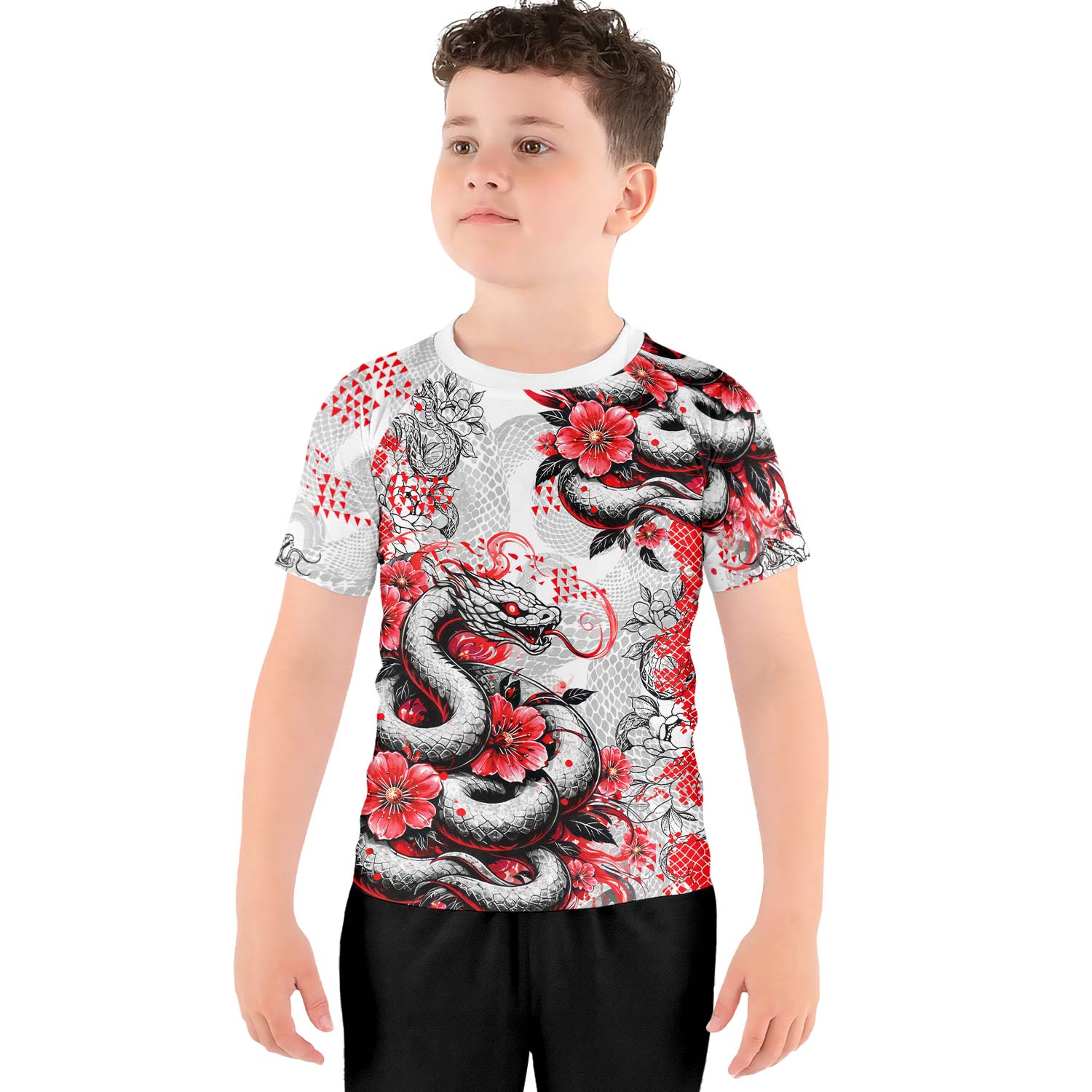 Snake Blossom Kids Rash Guard
