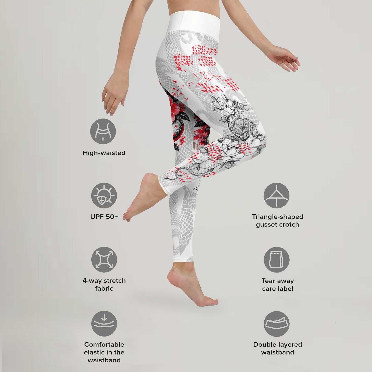 Snake Blossom Leggings