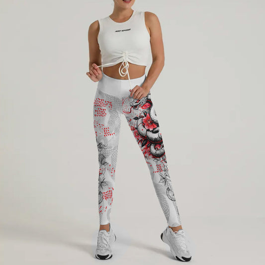 Snake Blossom Leggings
