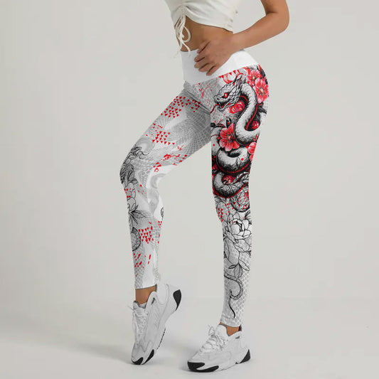 Snake Blossom Leggings