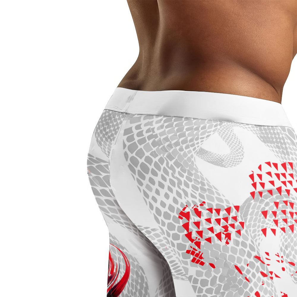 Snake Blossom Men's Compression Leggings