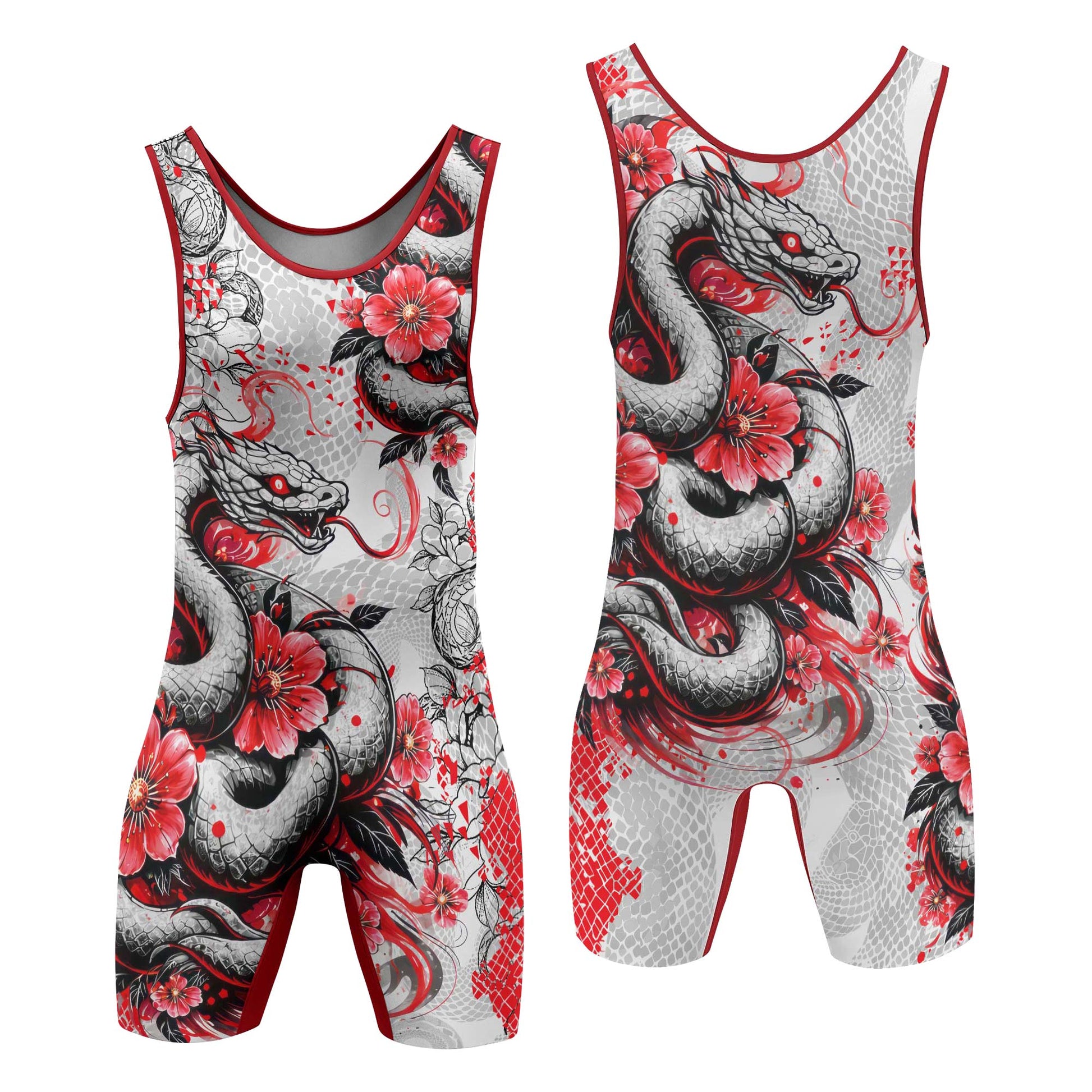 Snake Blossom Wrestling Singlets