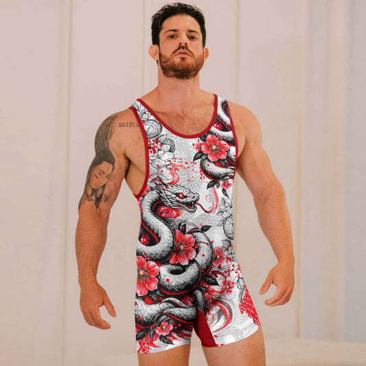 Snake Blossom Wrestling Singlets