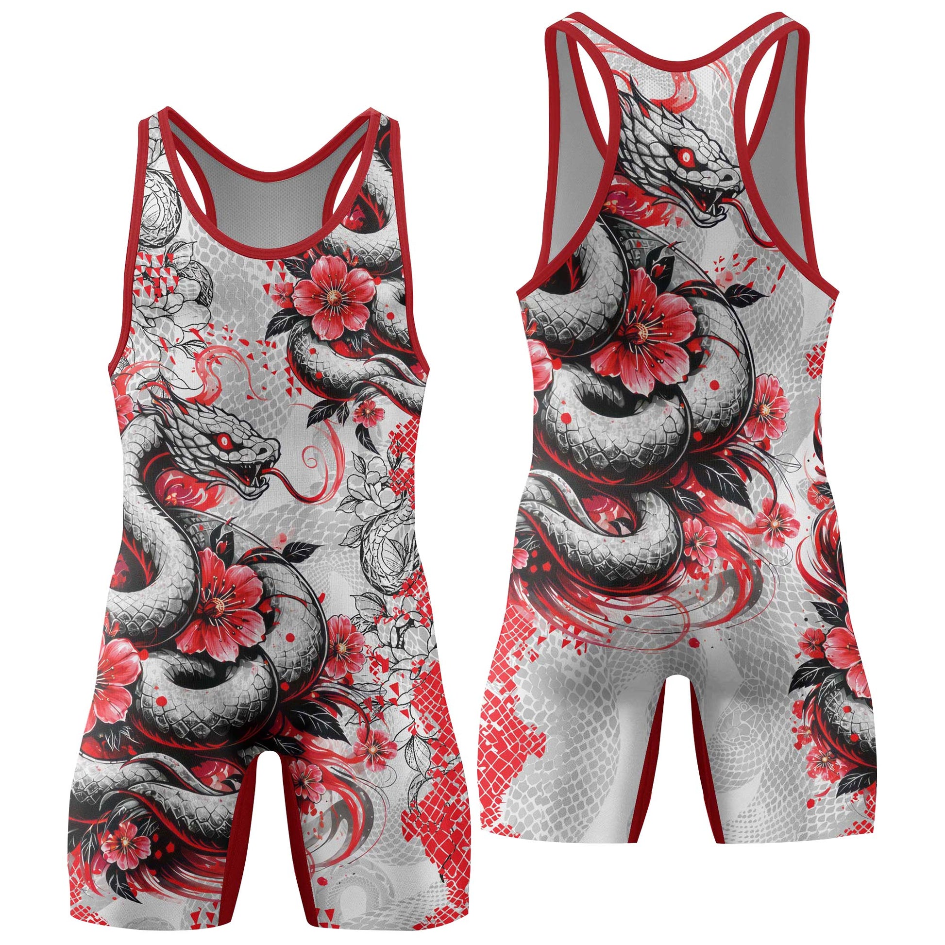 Snake Blossom Wrestling Singlets