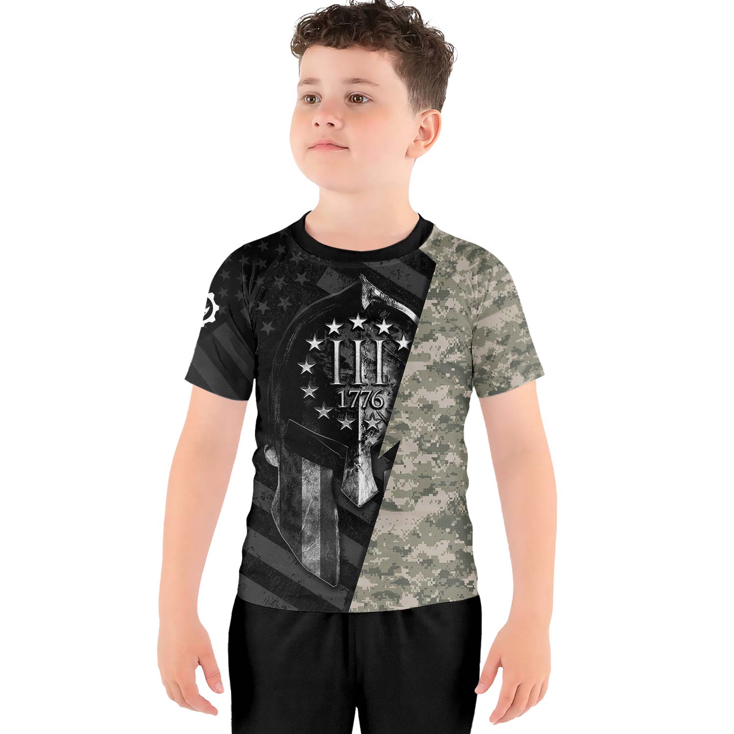 Spartan Army Kids Rash Guard
