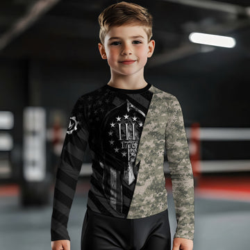 Spartan Army Kids Rash Guard