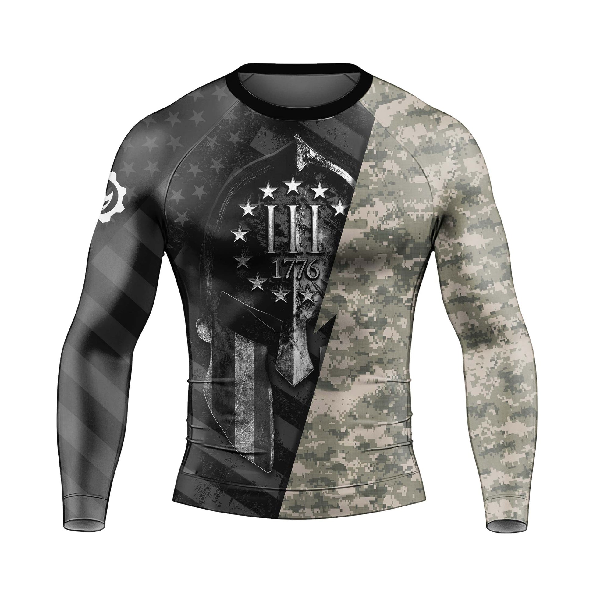 Spartan Army Men's Long Sleeve Rash Guard
