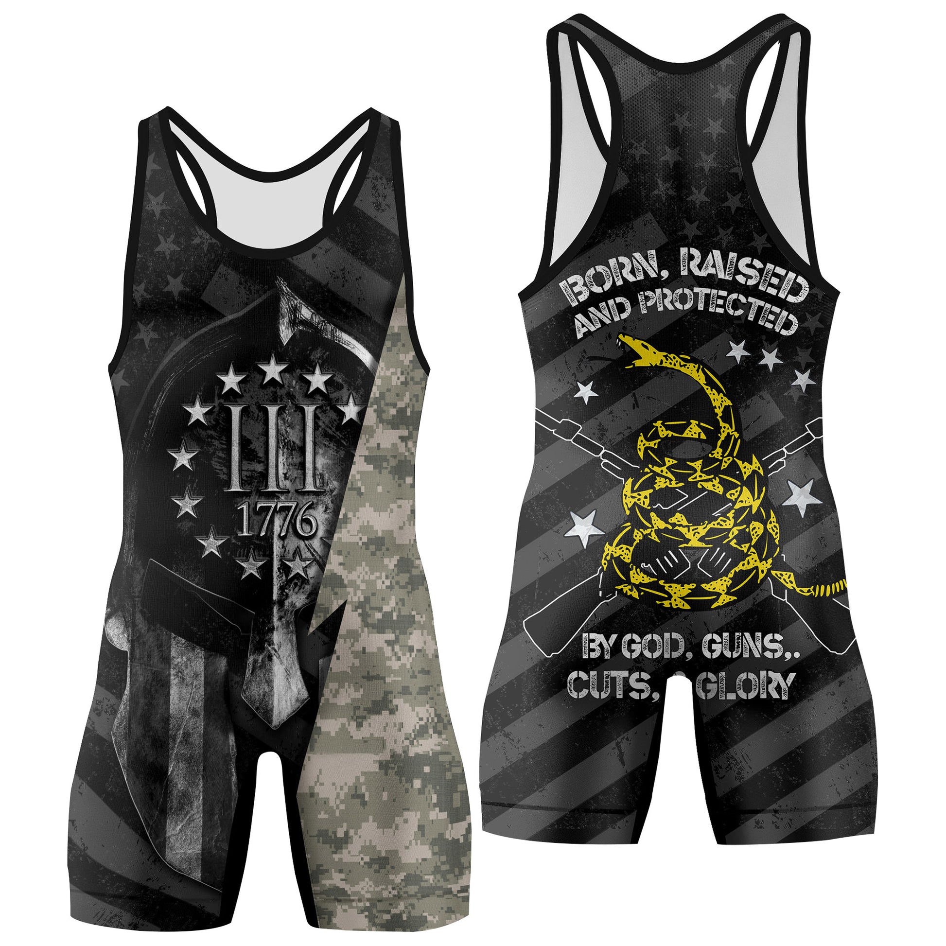 Spartan Army Wrestling Singlets