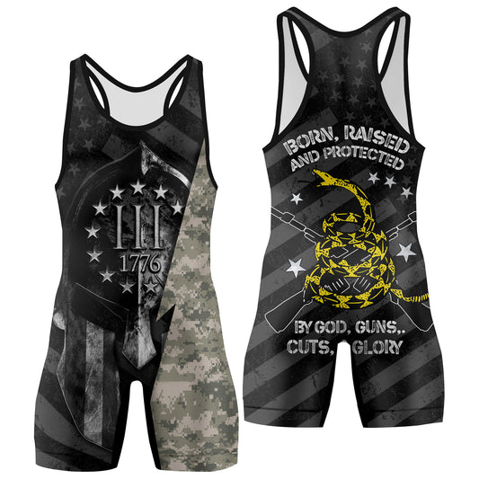 Spartan Army Wrestling Singlets