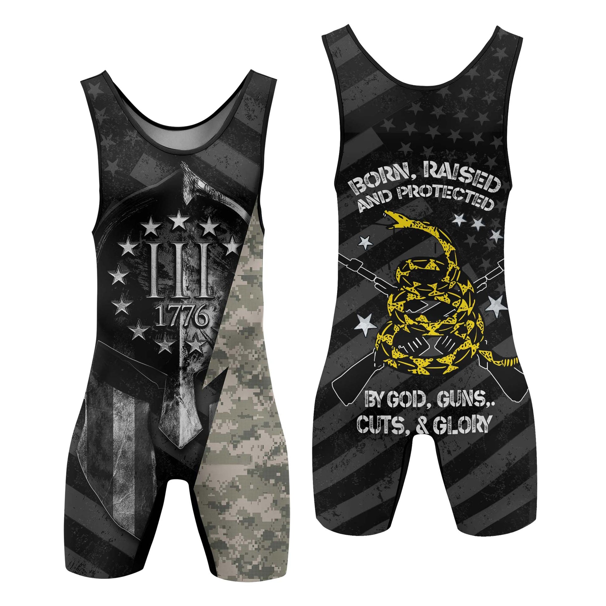 Spartan Army Wrestling Singlets