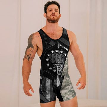 Spartan Army Wrestling Singlets