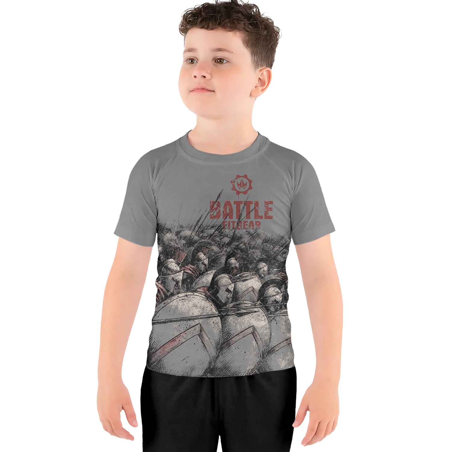 Spartan Brotherhood Kids Rash Guard