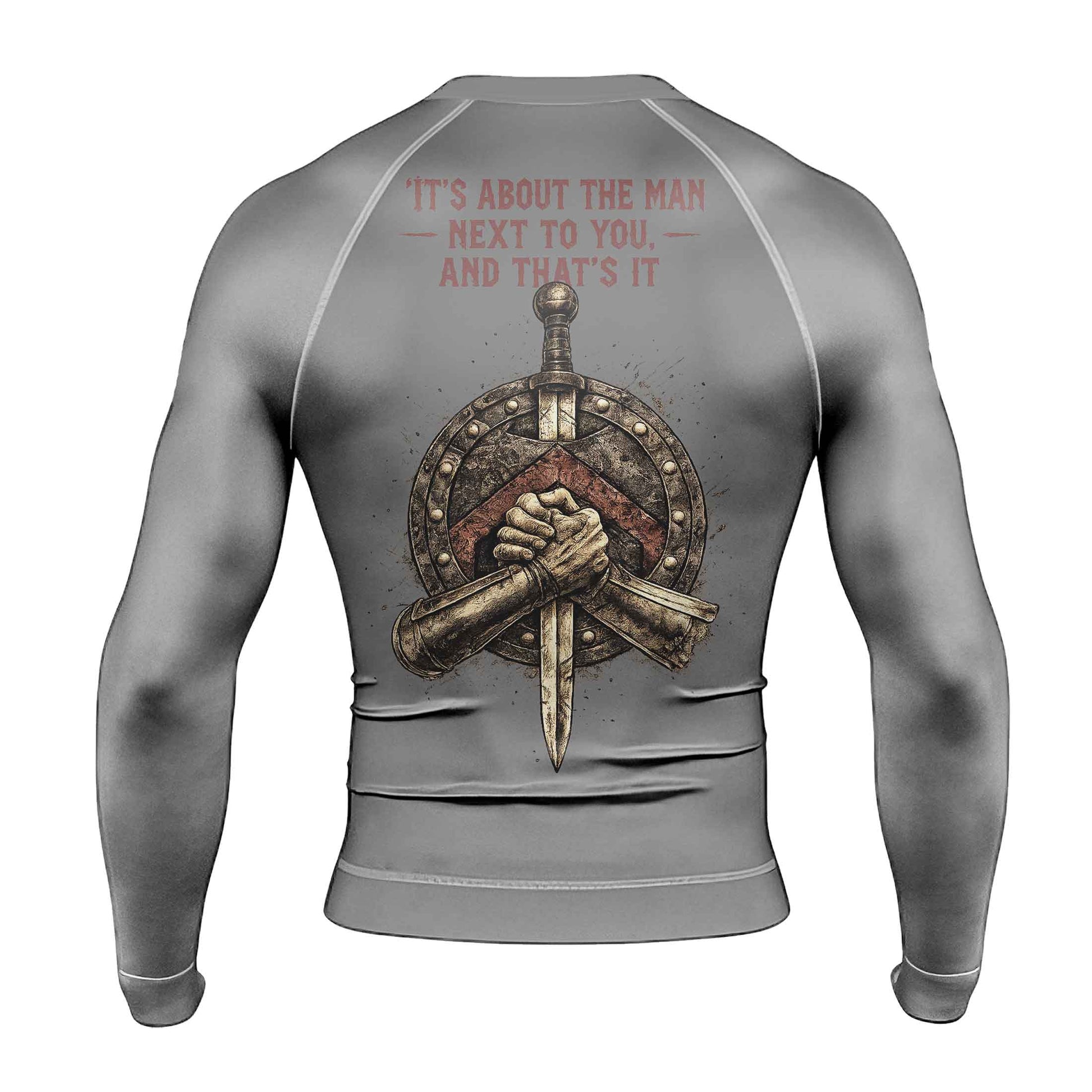 Spartan Brotherhood Men's Long Sleeve Rash Guard