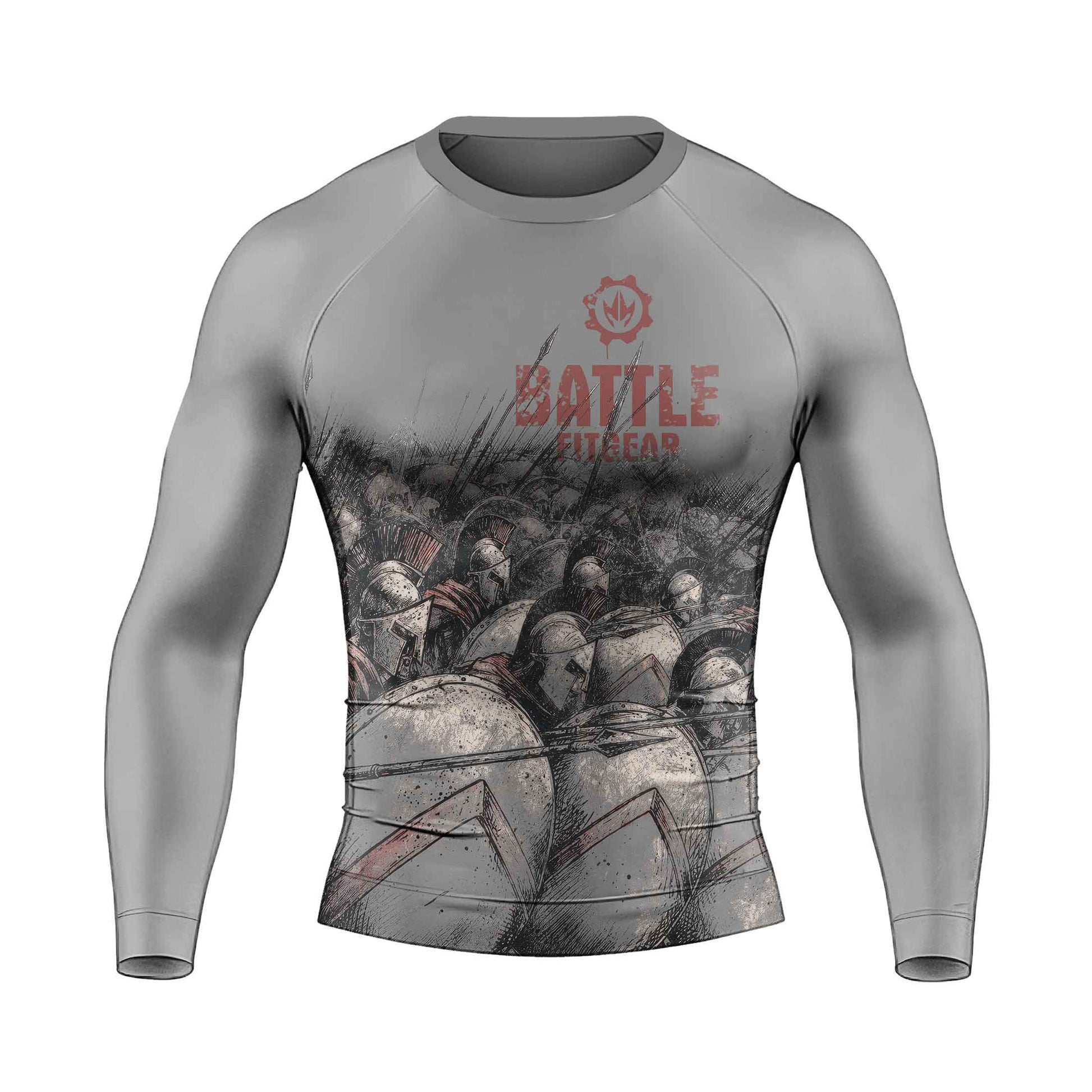 Spartan Brotherhood Men's Long Sleeve Rash Guard