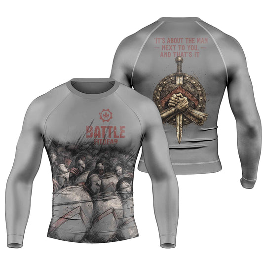 Spartan Brotherhood Men's Long Sleeve Rash Guard