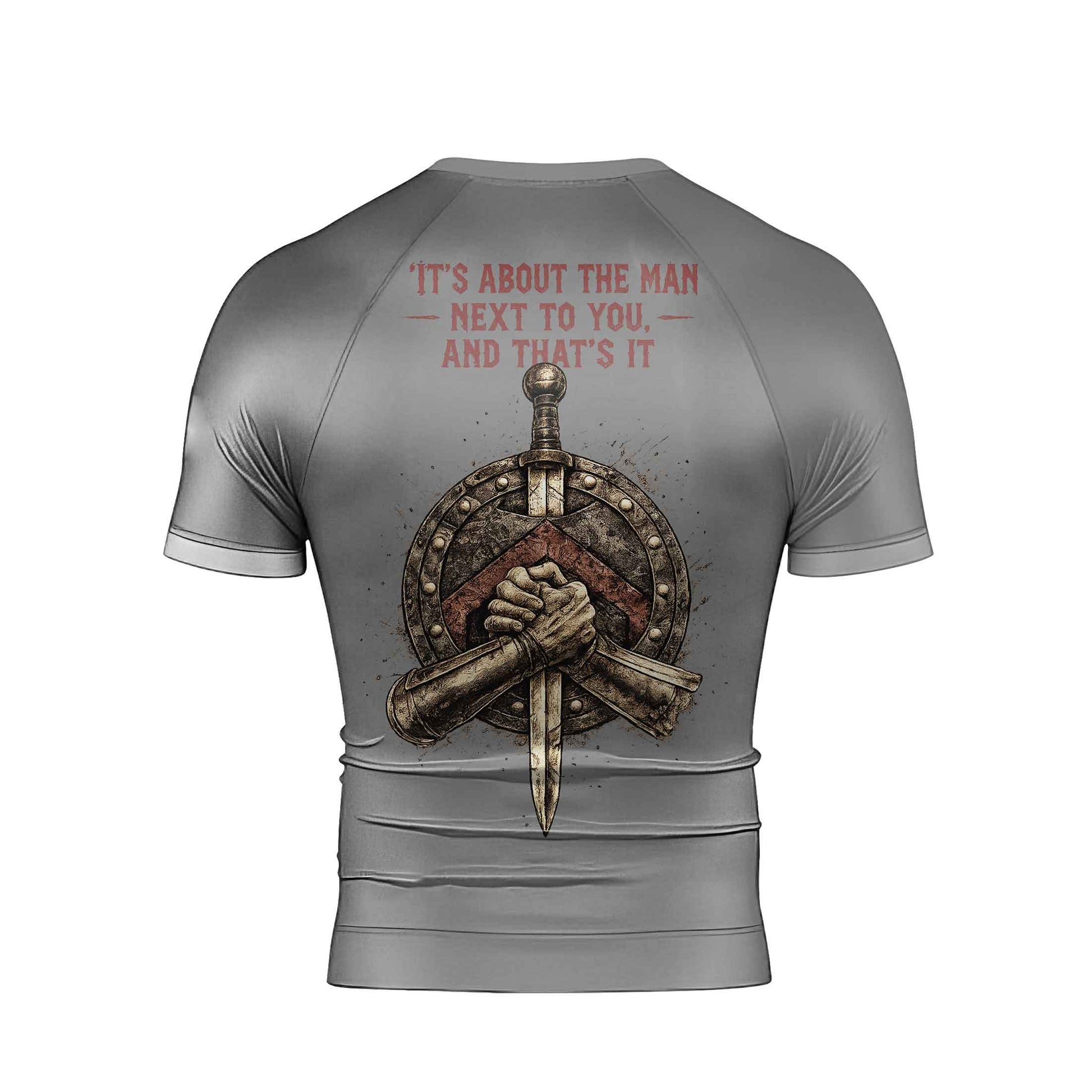 Spartan Brotherhood Men's Short Sleeve Rash Guard