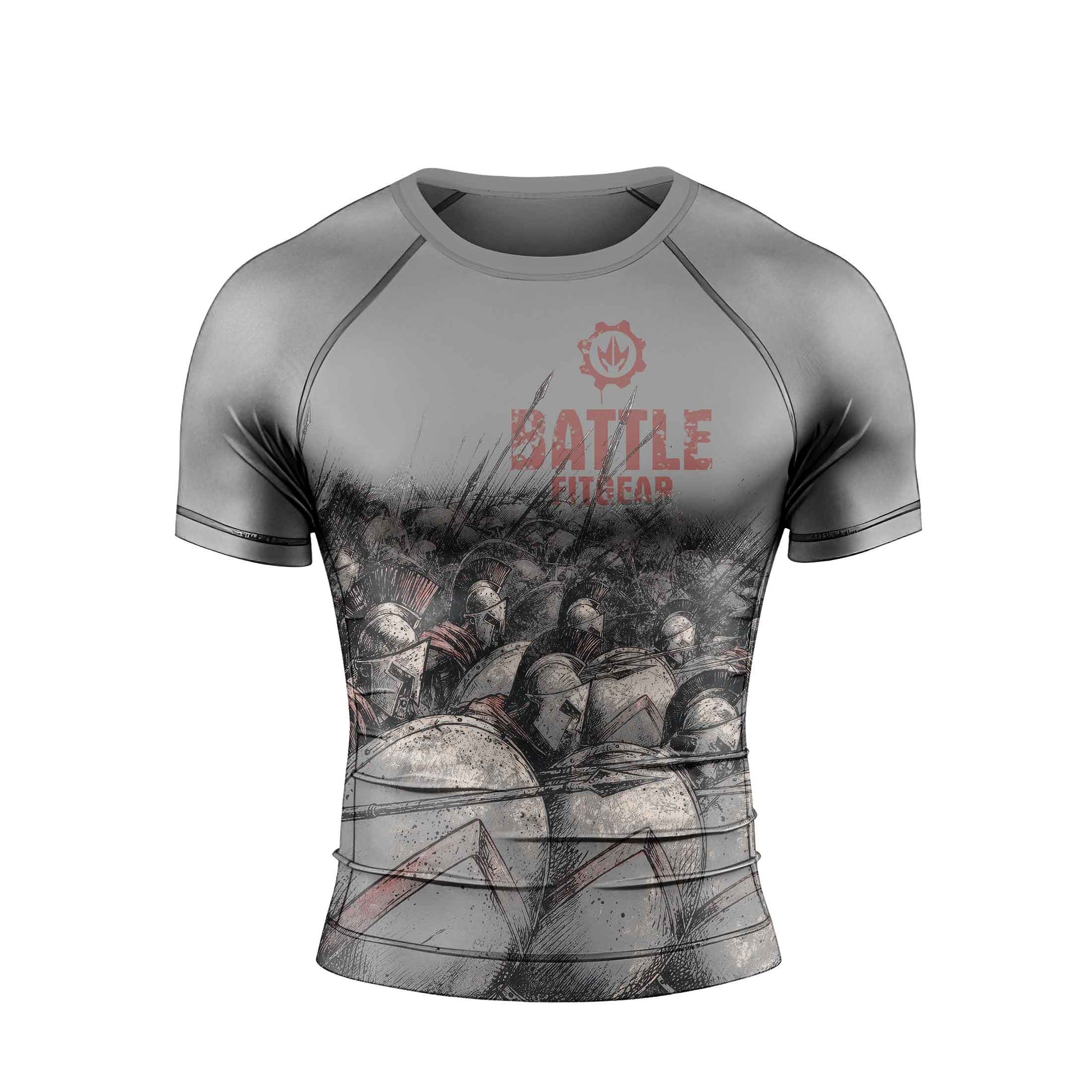 Spartan Brotherhood Men's Short Sleeve Rash Guard