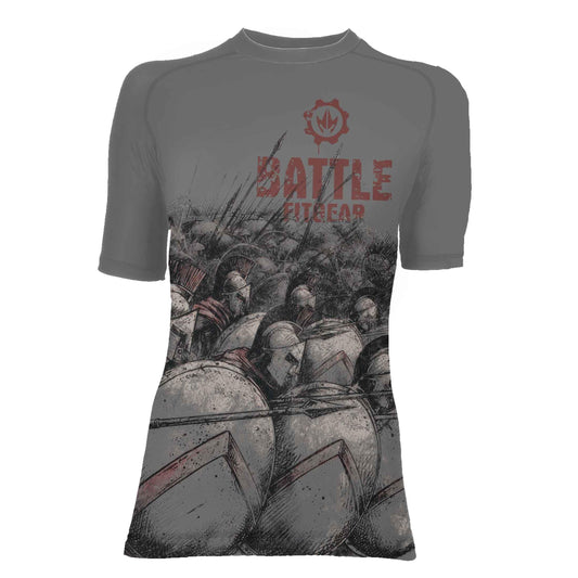 Spartan Brotherhood Women's Short Sleeve Rash Guard