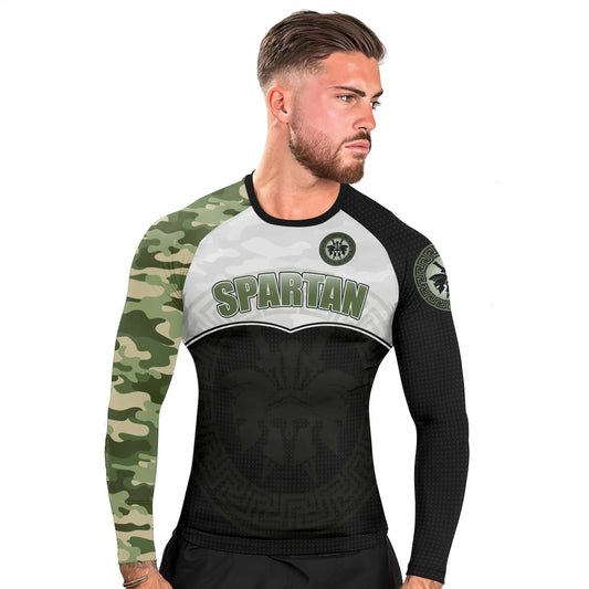 Spartan Camouflage Men's Long Sleeve Rash Guard